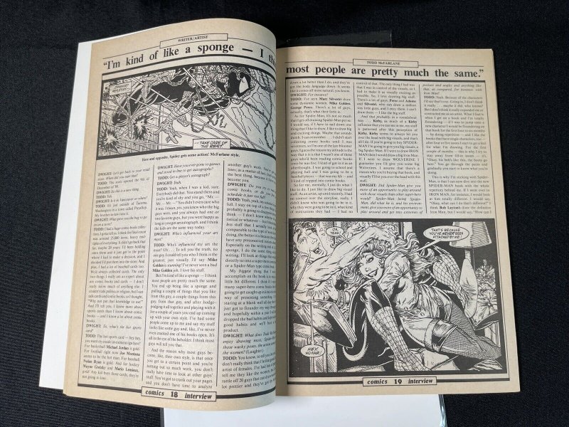 COMICS INTERVIEW #81 TODD MCFARLANE SPIDER-MAN COVER GENE SIMMONS 