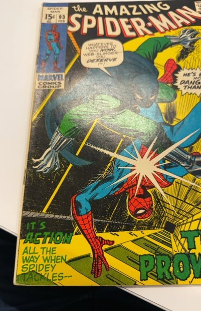 The Amazing Spider-Man #93 (1971)Early prowler/1st arther stacy