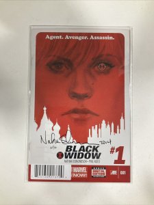 Black Widow 1 2014 Marvel Signed by Nathan Edmondson Dynamic Forces COA NM