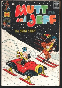 Mutt & Jeff #144 1965-Harvey-Snow stories in this issue-Black cover-VG