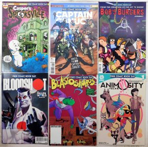 FCBD Mixed Lot 6 #Casper, Canuck, Bob's, BloodshotBlastosaurus Animosity Comics