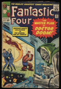Fantastic Four #23 VG- 3.5 Doctor Doom Appearance! Master Plan!