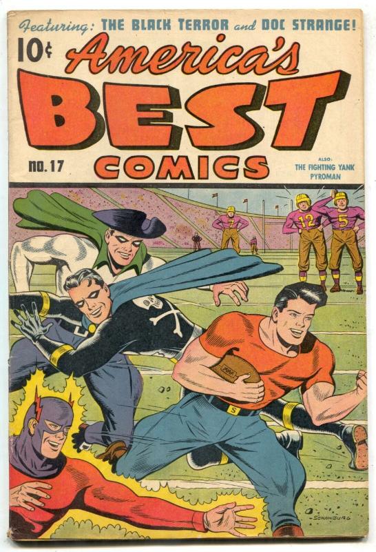 America's Best Comics #17 1946- Schomburg- Black Terror- FN+