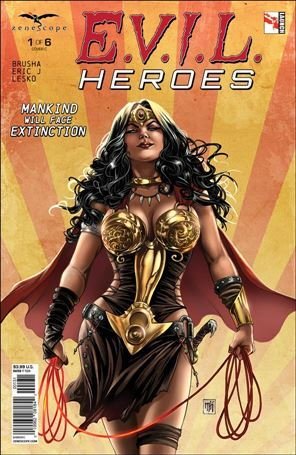 E.V.I.L. Heroes 1-C Mike Krome Cover VF/NM