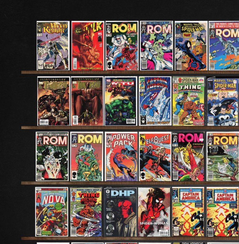 Huge Lot 150+ Comics with Rom, Captain America, Alpha Flight & More!