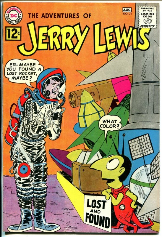 Adventures of Jerry Lewis #71 1962-DC-rocket ship alien-wacky humor-rare-VG/FN