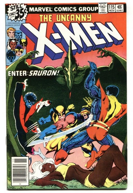 X-MEN #115 1978 comic book VF SAURON-CHRIS CLAREMONT