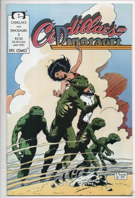 CADILLACS & DINOSAURS #3, NM, Mark Schultz, 1990 1991, T-rex