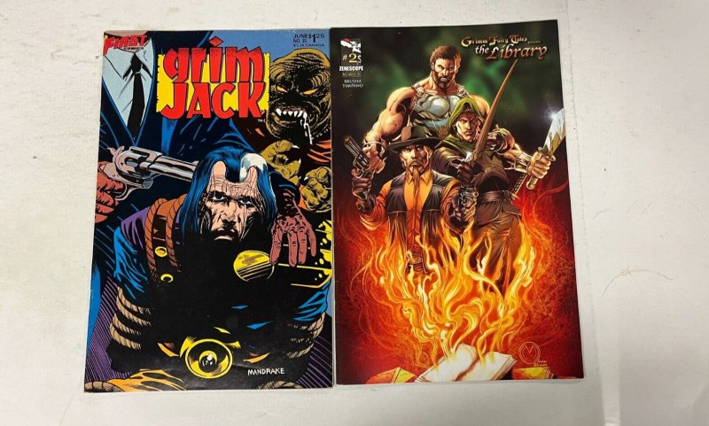 5 Comics Grimm Library 2 Grifter 6 Grim Jack 35 Flash Gordon 1 1 74 JW20