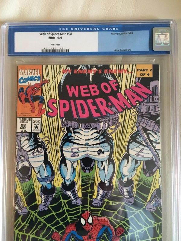 Web of Spider-man #98 cgc 9.6