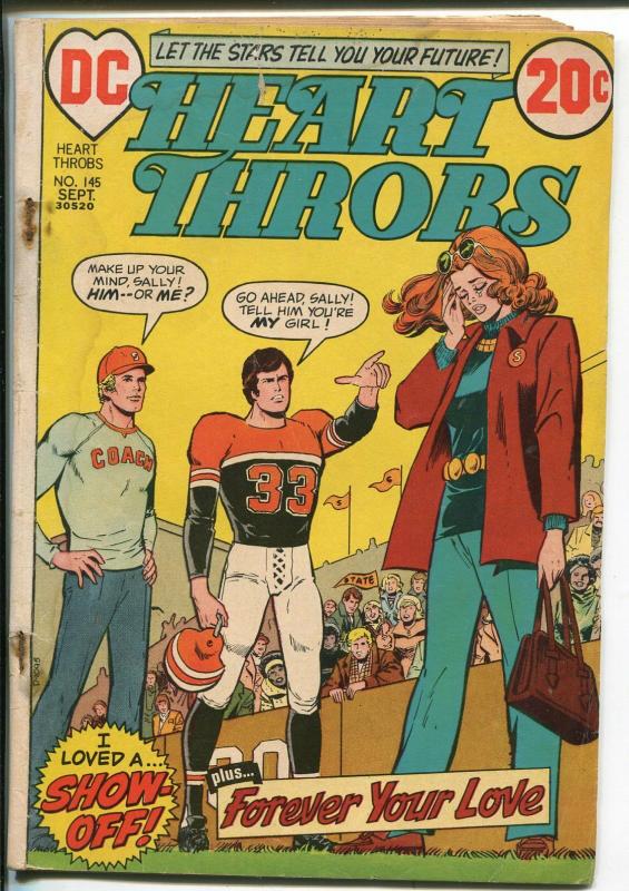 Heart Throb #145 1972-African-American characters-football cover-FR