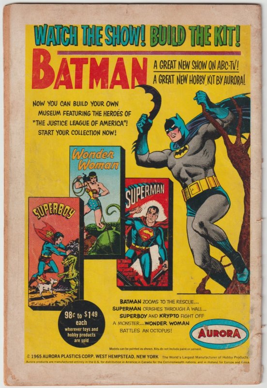 Adventure Comics #344 (May 1966, DC), G condition (2.0), Legion stars