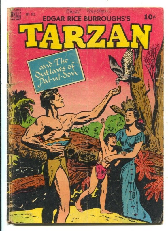 Tarzan #6 1948- Dell-Edgar Rice Burroughs 1st Tantor the Elephant-Jesse Marsh... 