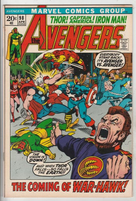 Avengers, The #98 (Apr-72) NM Super-High-Grade Avengers
