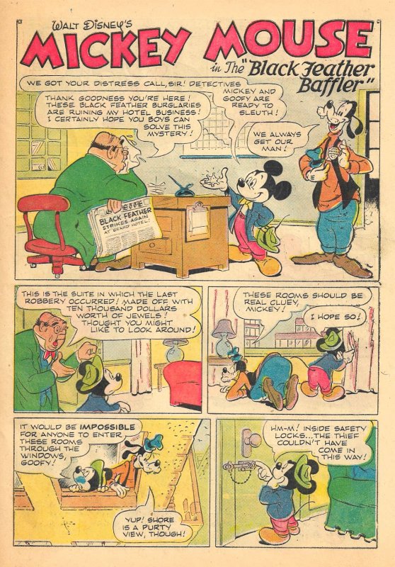 MICKEY MOUSE #49 & 50 (1956) Dell Comics 5.0VG/FN   Murry, Bradbury, McSavage