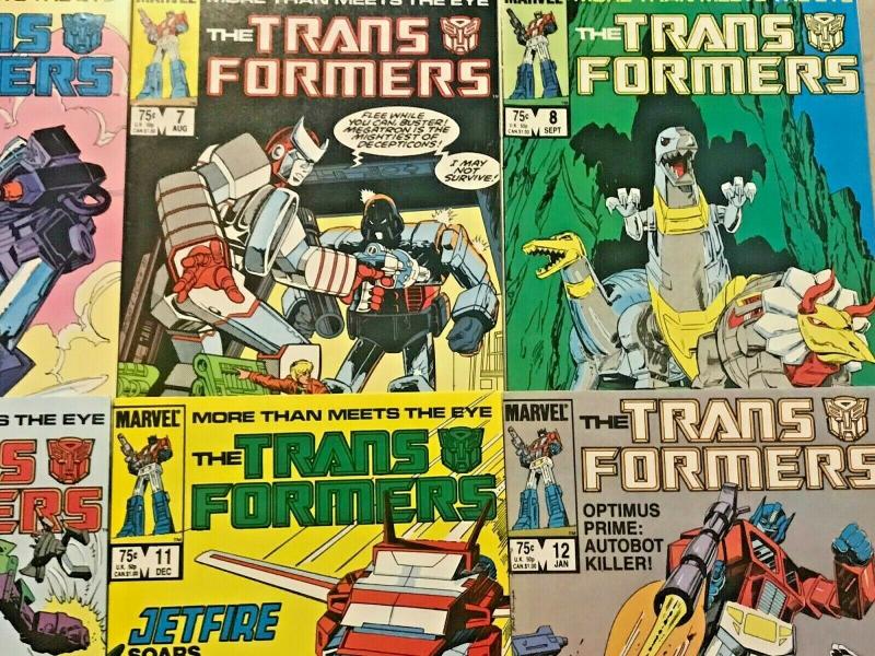 TRANSFORMERS#5-17 VF/NM LOT 1984(12 BOOKS) MARVEL COMICS