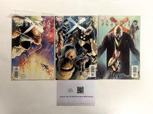 3 Paradise X Marvel Comic Books # 10 11 12 Spiderman Avengers Defenders 7 JS16