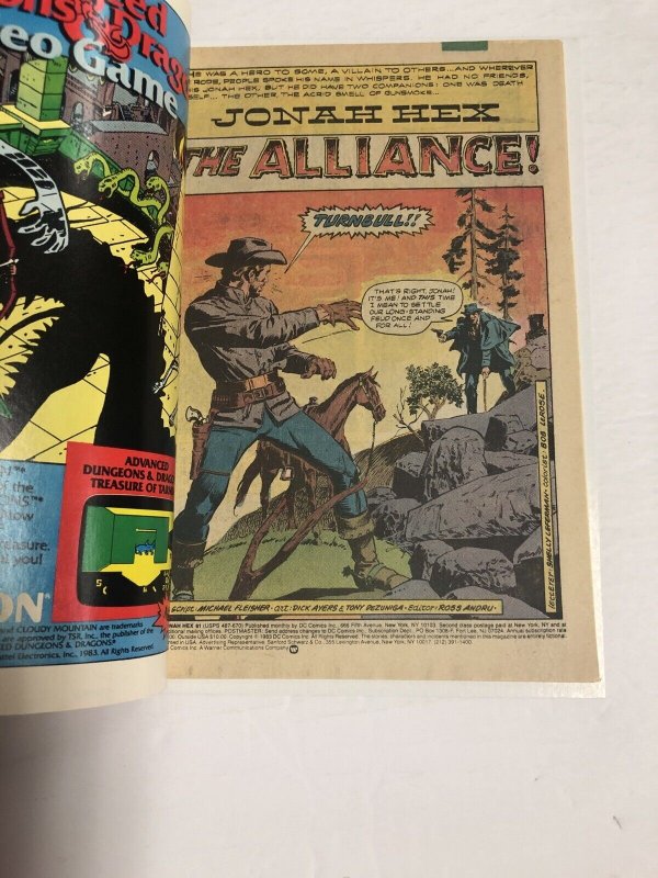 Jonah Hex (1984) # 81 (F/VF) Canadian price Variant CPV