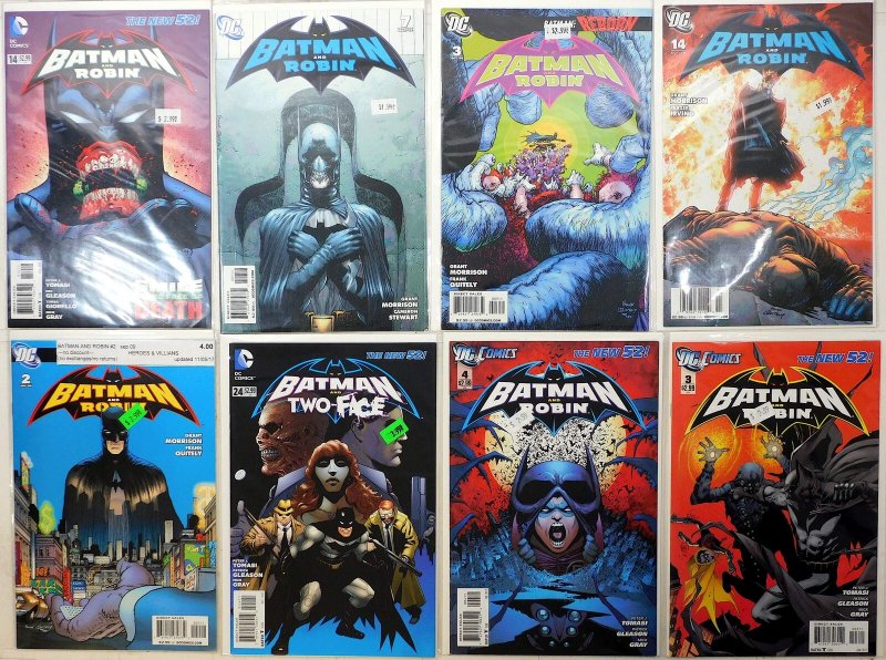 Batman and Robin Lot of 8 #7, 3, 14, 14, 2, 24, 4, 3 2010 DC 1st Print Comics
