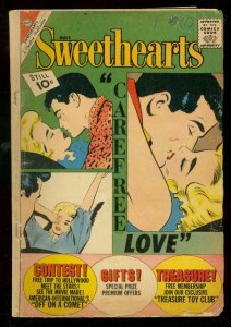 SWEETHEARTS #64 1962-CHARLTON ROMANCE-10 CENT COVER PRI G