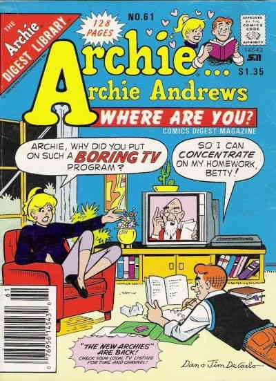 Archie Archie Andrews, Where Are You? Digest Magazine #61 FN ; Archie |