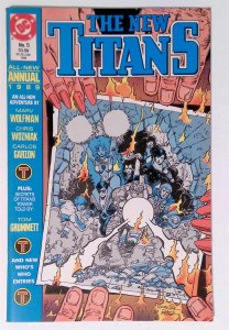 New Titans, The Annual #5 (Sept 1989, DC) 9.0 VF/NM