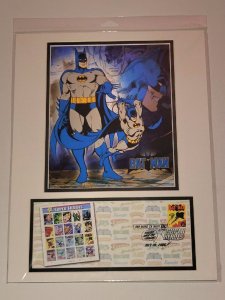 12×16 BATMAN DC 2006 Comic Con Stamp Art USPS/SDCC 1st DAY Art