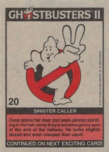 1989 Topps Ghostbusters #20 Sinister Caller  