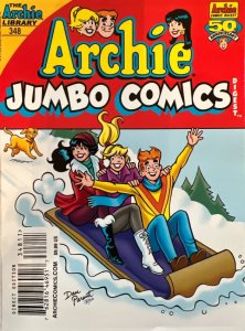 Archie (Jumbo Comics) Double Digest #348 VF/NM ; Archie | Snow Sled