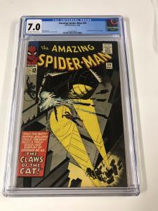 Anazing Spider-man 30 Cgc 7.0 Ow/w Pages 1st Cat Burglar Marvel Silver Age