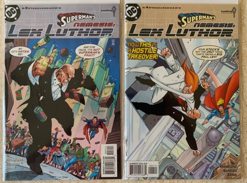 LEX LUTHOR: LOT OF 10 | SUPERMAN'S NEMESIS 1-4, MAN OF STEEL 1-5, BIOGRAPHY OGN