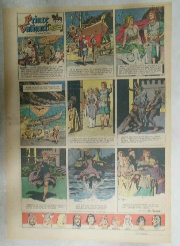 Prince Valiant Sunday Page by Hal Foster from 2/2/1947 Tabloid Page Size !