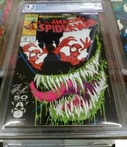 AMAZING SPIDER-MAN #346 WHITE pgs  PGX 9.2  CARNAGE - VENOM