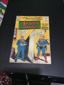 Action Comics #222 (1956) Golden age duplicate superman! Affordable grade! VG+