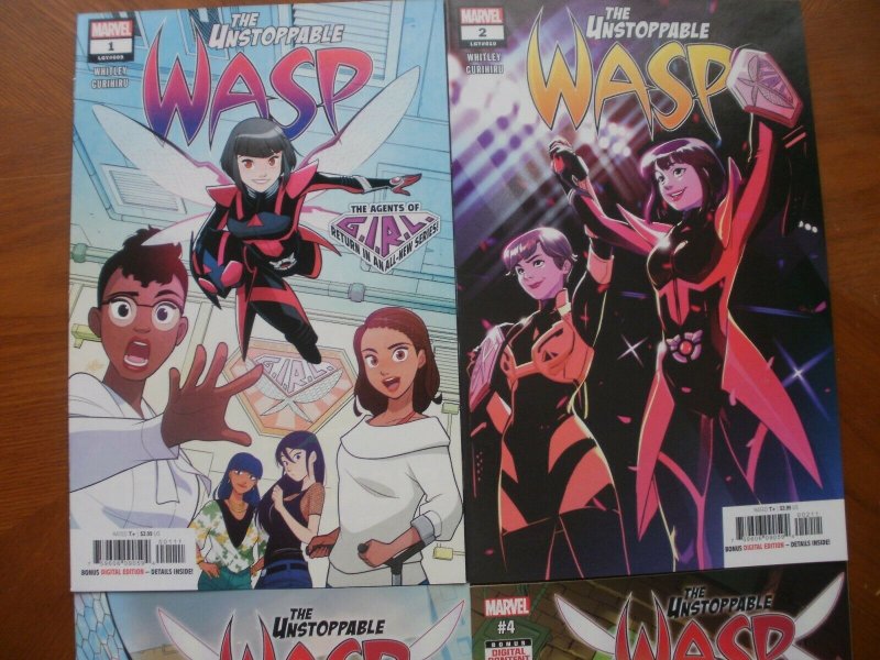 4 Mint Marvel Comic: THE UNSTOPPABLE WASP #1 2 3 4 (2018 2019) (Agent Moon Girl)