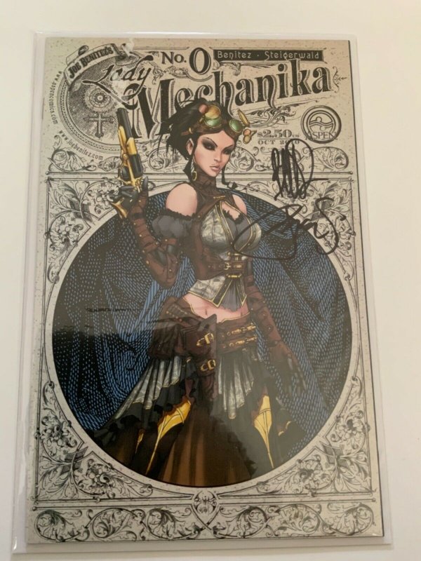 LADY MECHANIKA #0 FIRST PRINT 2010 SIGNED W/COA. RARE!!!