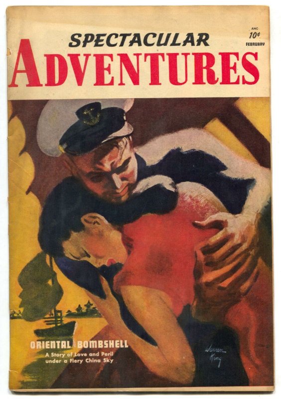 Spectacular Adventures #2 1950- Oriental Bombshell- Slave Girl RARE