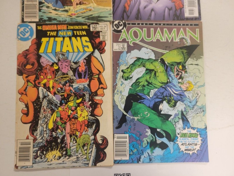 4 DC Comics #24 New Teen Titians +  #2 Aquaman + #39 Batgirl + #16 Arion 40 TJ30