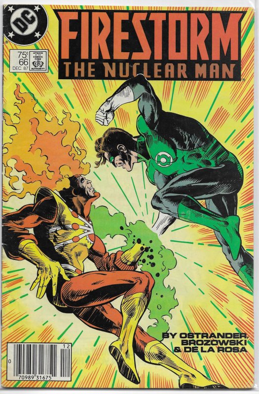 Firestorm: The Nuclear Man (FS vol. 2, 1982) # 66 GD Ostrander, Green Lantern