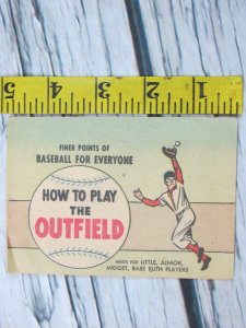 1961 Finer Points of Baseball For Everyone How to Play The Outfield Comic Book