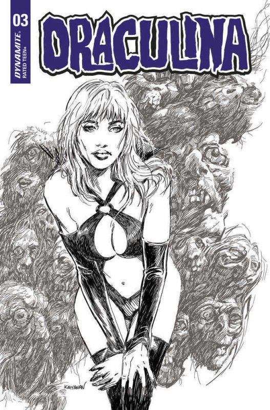 Draculina #3 Cover F 10 Copy Variant Edition Kayanan Black & White 