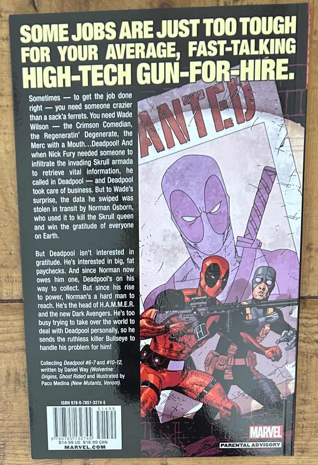 Reign　Paperback　Superhero　Comic　Books,　Volume　HipComic　Trade　Marvel,　Marvel　Comics　Deadpool　International　Dark　TPB