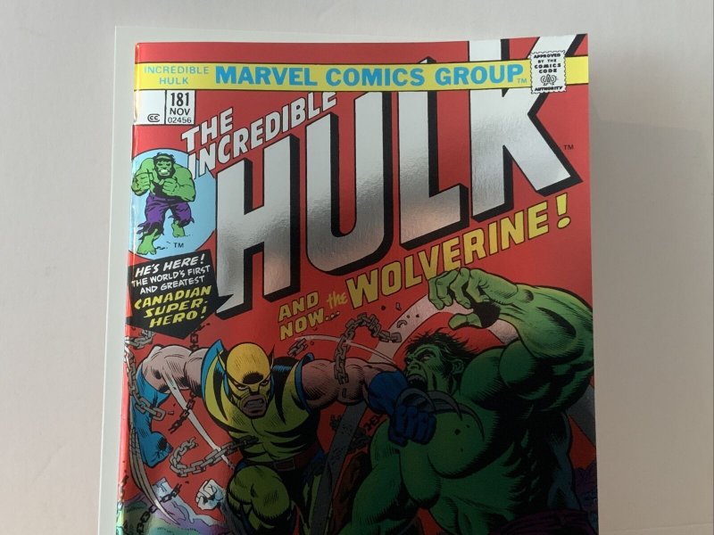 ?Incredible Hulk #181 FOIL Facsimile Edition Comics  2023??NM