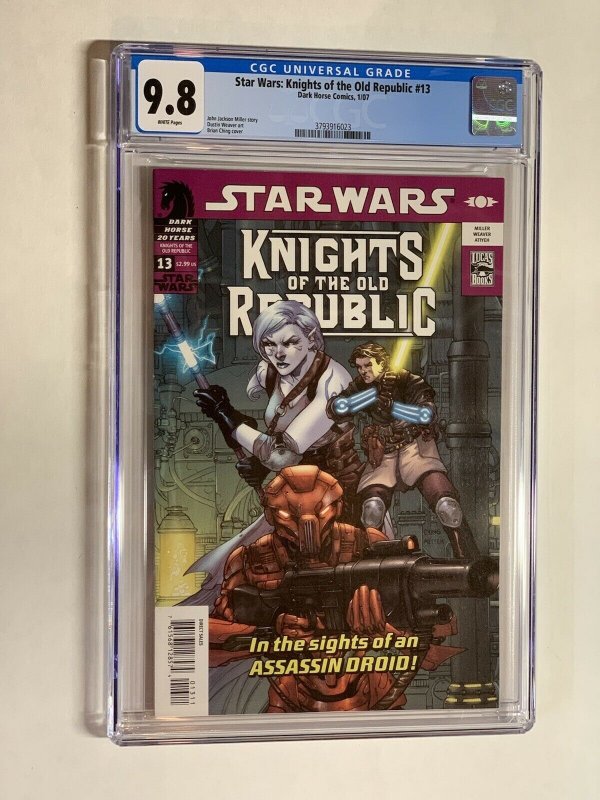 Star Wars Knights of the old Republic 13 cgc 9.8 wp dark horse