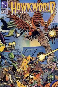 Hawkworld #14 Cover - Man Hawks & Thanagarian Wingmen - 1991 art by Graham Nolan