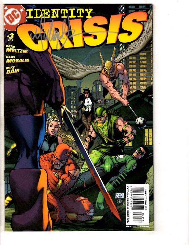 Identity Crisis # 3 NM 1st Print Signed By Michael Turner DC Comic Book J264