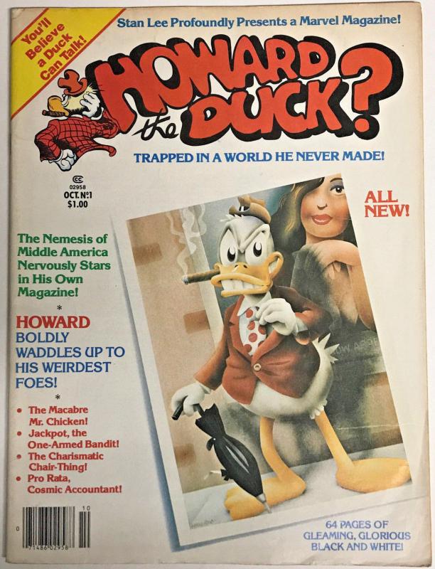 HOWARD THE DUCK#1 FN/VF 1979  MARVEL BRONZE AGE MAGAZINE