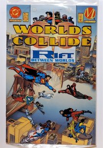 Worlds Collide #1 Enhanced cover - bagged (Jul 1994, DC) VF/NM  