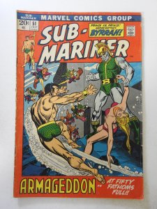Sub-Mariner #51 (1972) VG Condition