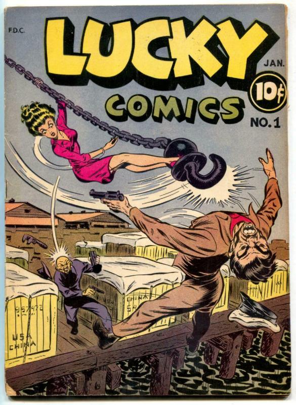 Lucky Comics #1 1944- 1st Lucky Starr- Liquid X- Obscure FN-